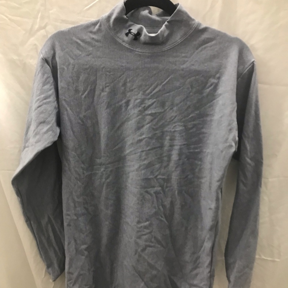 Under Armour Men's Light Gray Turtleneck Shirt